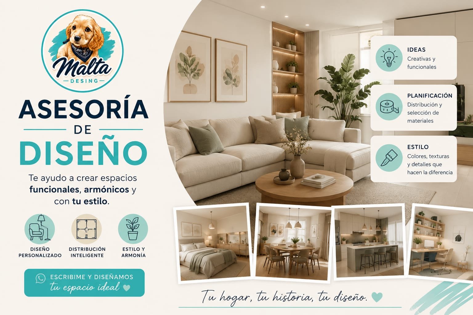 Asesoría de diseño de espacios — Malta Desing